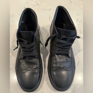 Hal Men’s Lace Up Leather Boot Combat Derby HANDCRAFTED In Italy Size 44